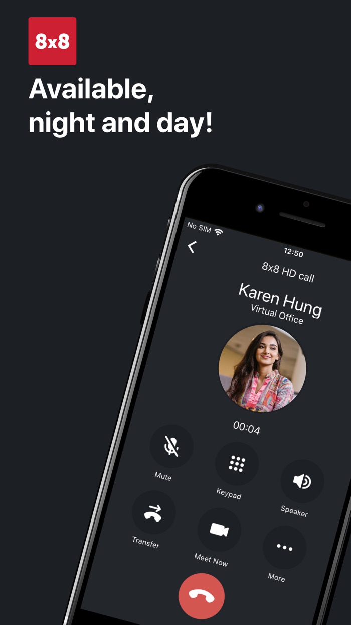 Incoming HD business call