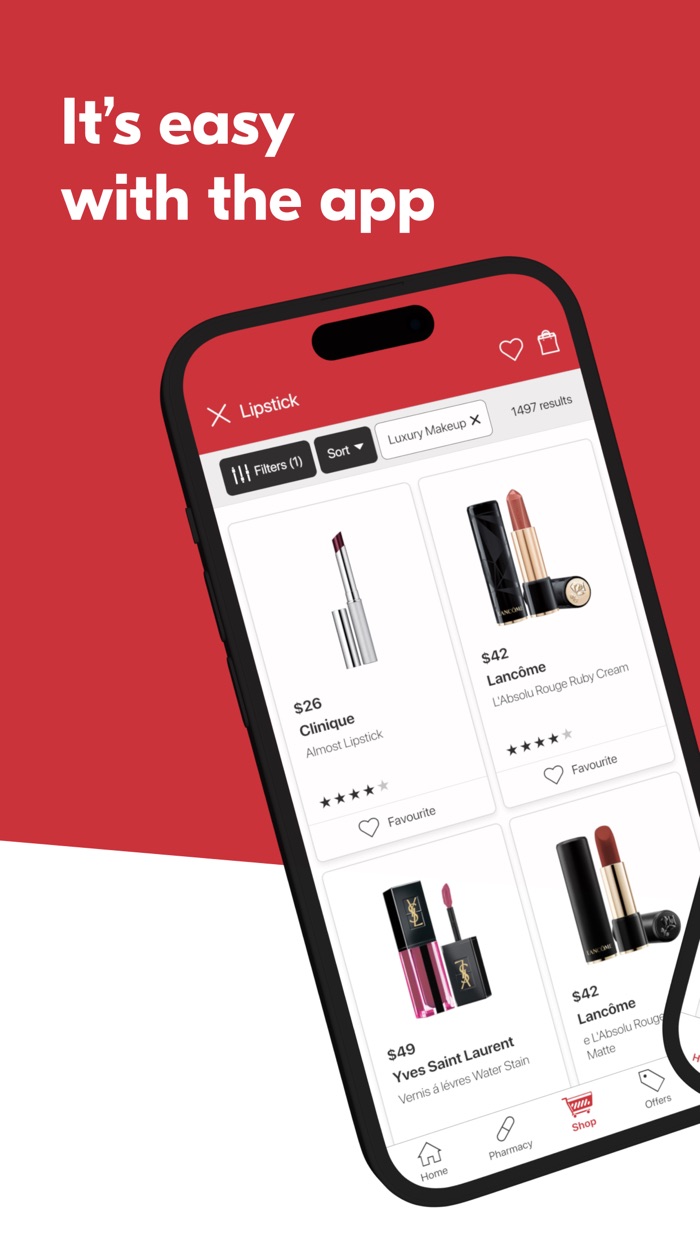 Browsing beauty products