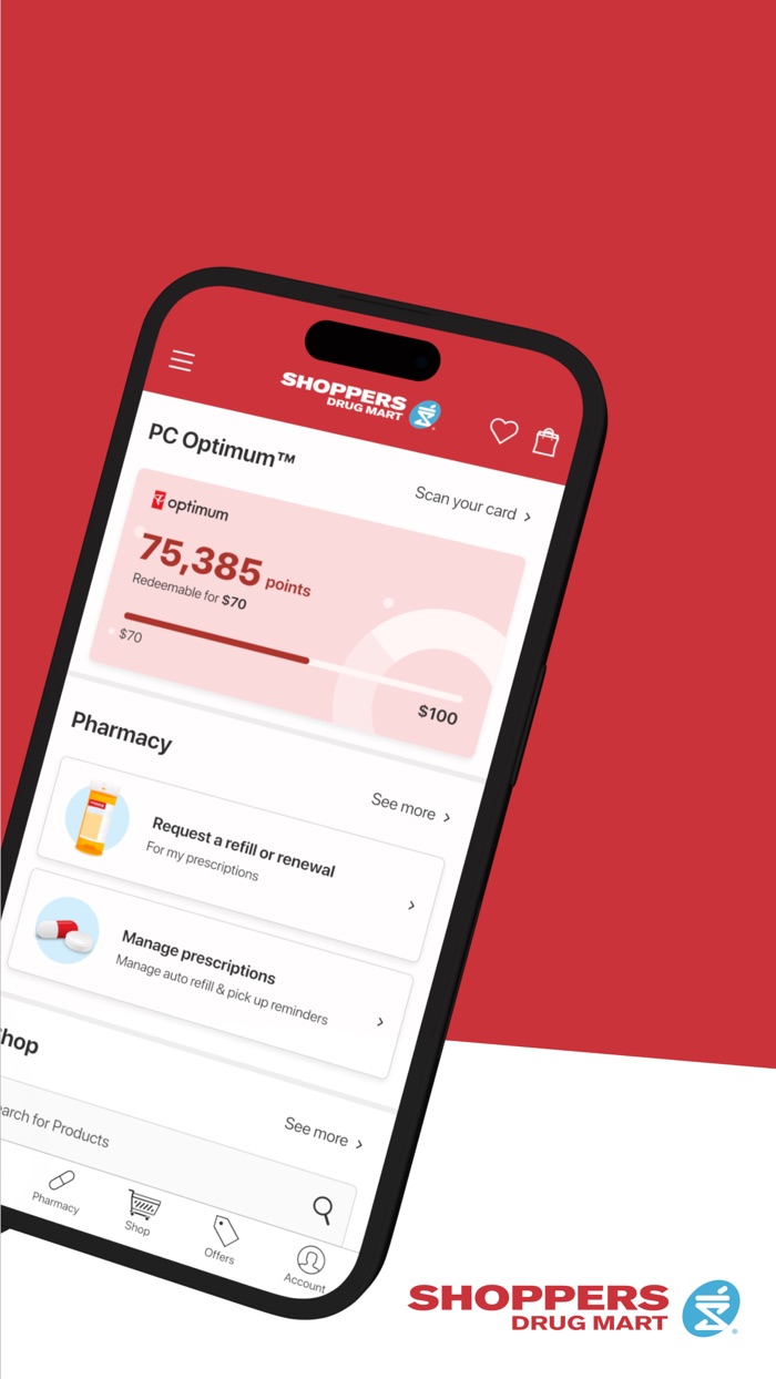 PC Optimum points and pharmacy shortcuts