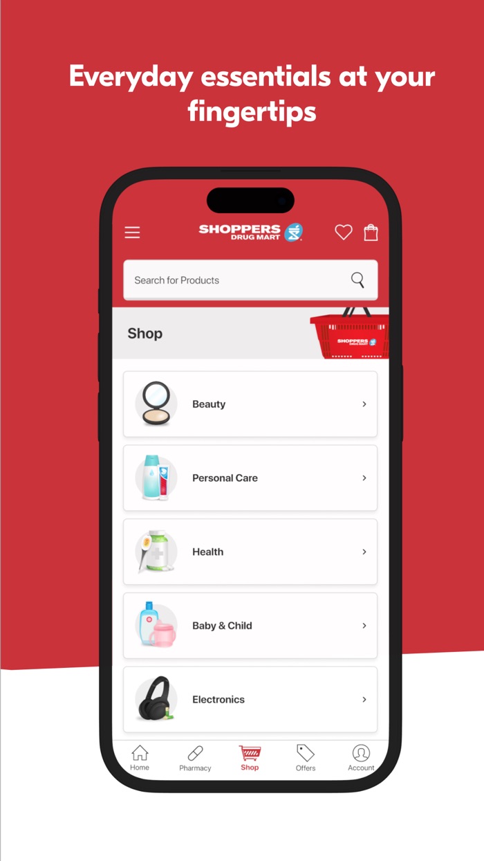 Shop categories