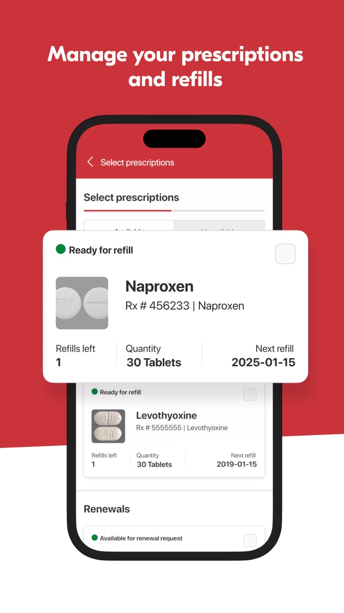 Managing prescriptions and refills